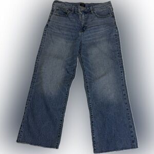 J.Crew High-Rise Slim Wide Leg Jeans Size 29 Medium Wash Denim